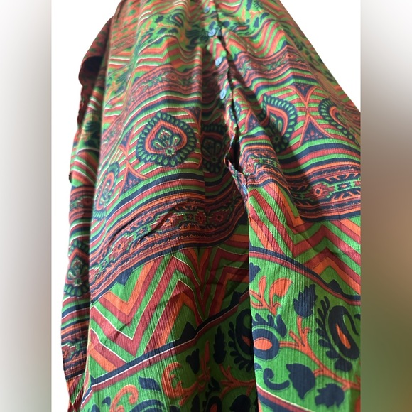 GURU FOR LIFE | NWT 100% Silk Recycled Sari Dress - Picture 4 of 9